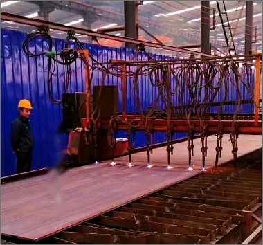 甘肃古浪钢结构车间数控等离子切割机